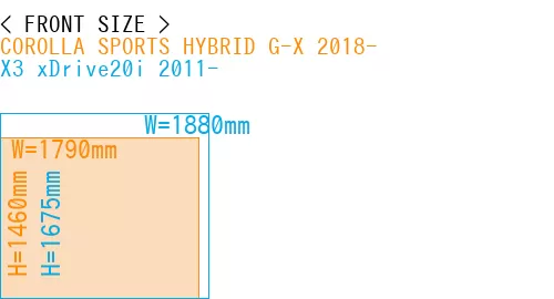 #COROLLA SPORTS HYBRID G-X 2018- + X3 xDrive20i 2011-